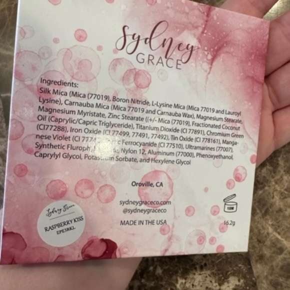Sydney Grace Raspberry Kiss Eyeshadow Palette - Picture 5 of 5